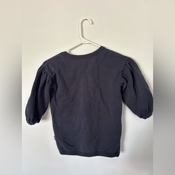 French Terry Navy Button-Up Cardigan | Souris Mini - Picture 7 of 7